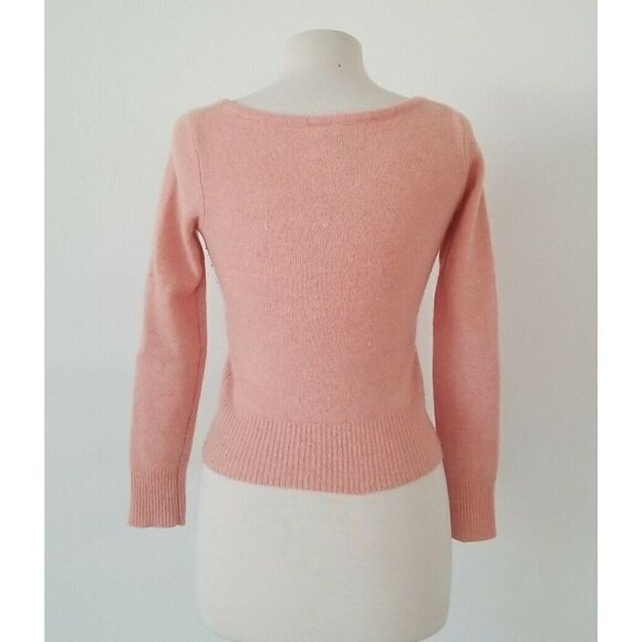 Divided Button Up Wool Long Sleeve Size 10 - Picture 3 of 5